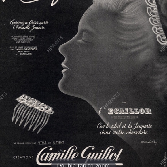 Vintage French Handmade Camille Guillot Comb NWT - Picture 4 of 4